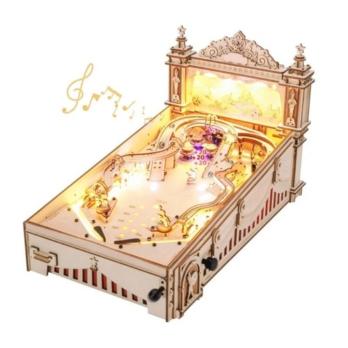 Wooden pinball machine - wooden,
