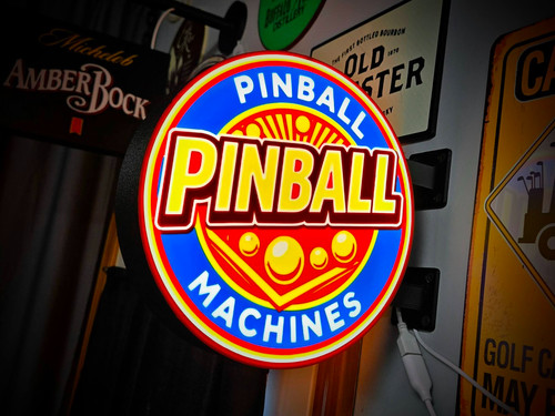 Pinball machines led lightbox - pinball,